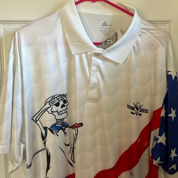 HALLOWEEN GOLF SHIRT MENS - Picture 1 of 6